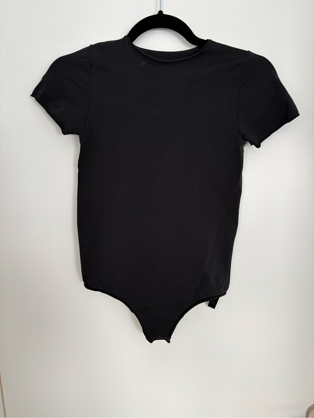 Skims Black Short-Sleeve Bodysuit